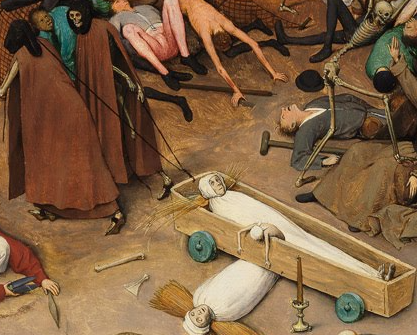 死が身分の高い人も低い人も区別なく訪れる寓意画