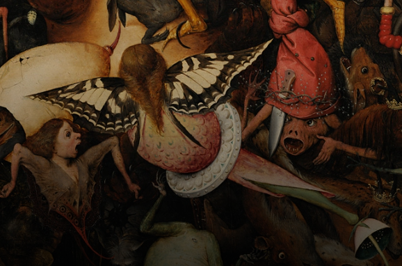 ブリューゲル『反逆天使の墜落』に登場するキアゲハの羽を持つ堕天使