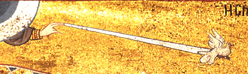 受胎告知で聖霊を象徴する白い鳩の図像